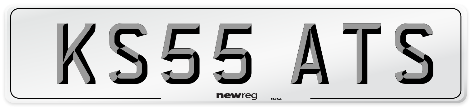 KS55 ATS Number Plate from New Reg
